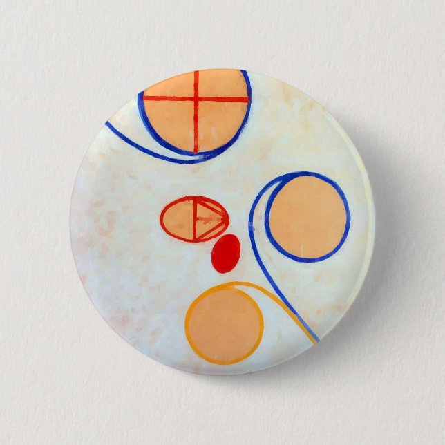 Hilma af Klint Seven Pointed Star II Button (Front)