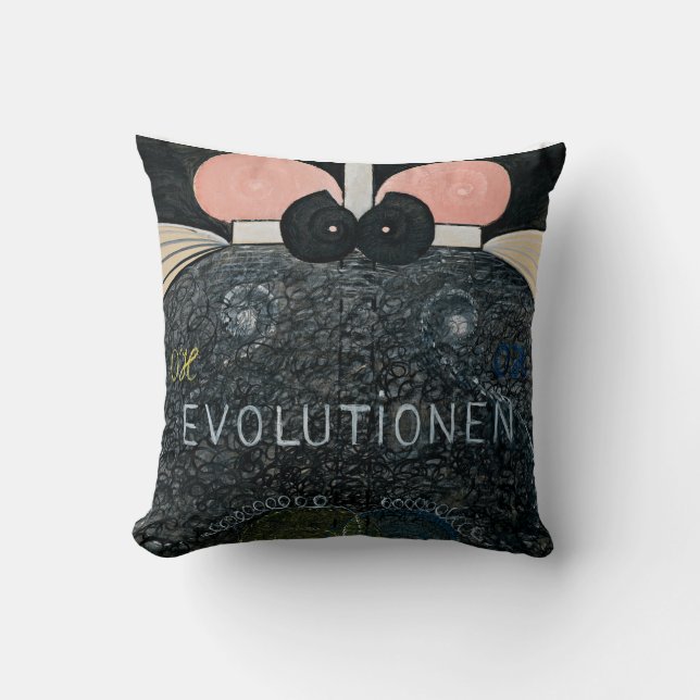  Hilma af Klint - The Evolution, 7 Throw Pillow (Front)
