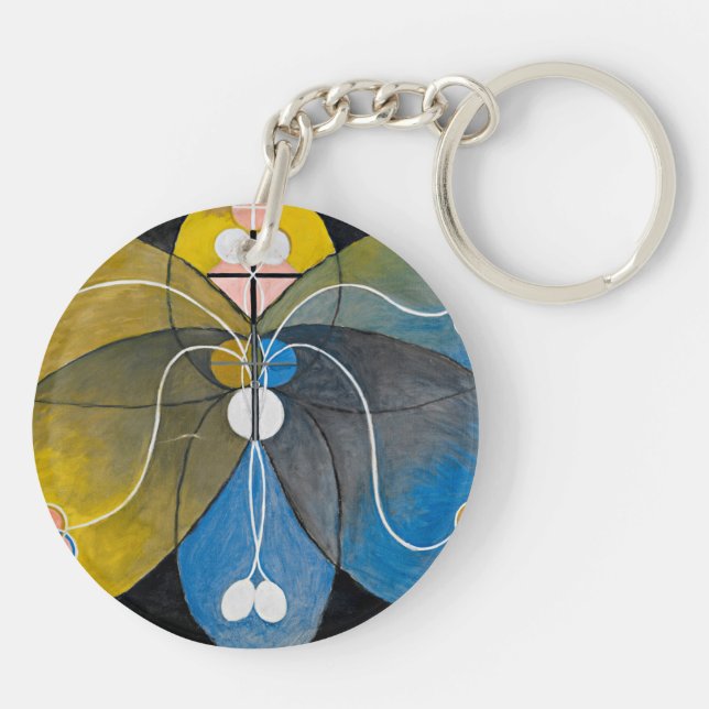 Hilma af Klint - The Evolution, 9 Keychain (Back)