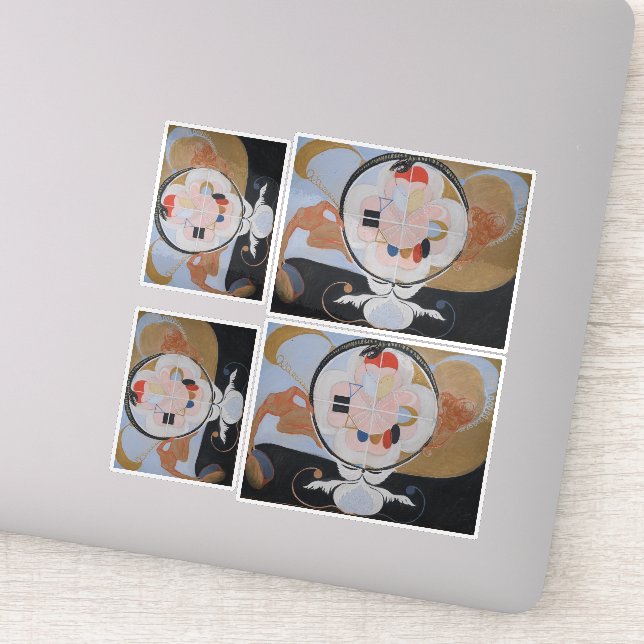 Hilma Af Klint, The Evolution No.13, Abstract Art Sticker (Detail)