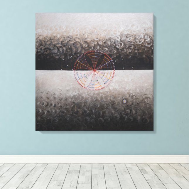 Hilma Af Klint, The Swan No.10, Abstract Art Canvas Print (Insitu(Wood Floor))