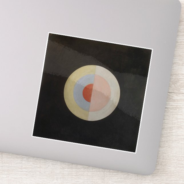 Hilma Af Klint, The Swan No.16, Abstract Art Sticker (Detail)