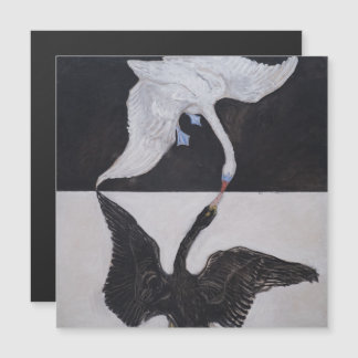 Hilma Af Klint, The Swan No.1, Abstract Art Magnetic Invitation