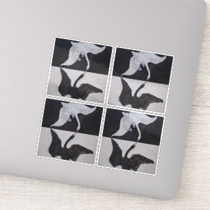 Hilma Af Klint, The Swan No.1, Abstract Art Sticker