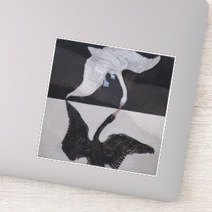 Hilma Af Klint, The Swan No.1, Abstract Art Sticker