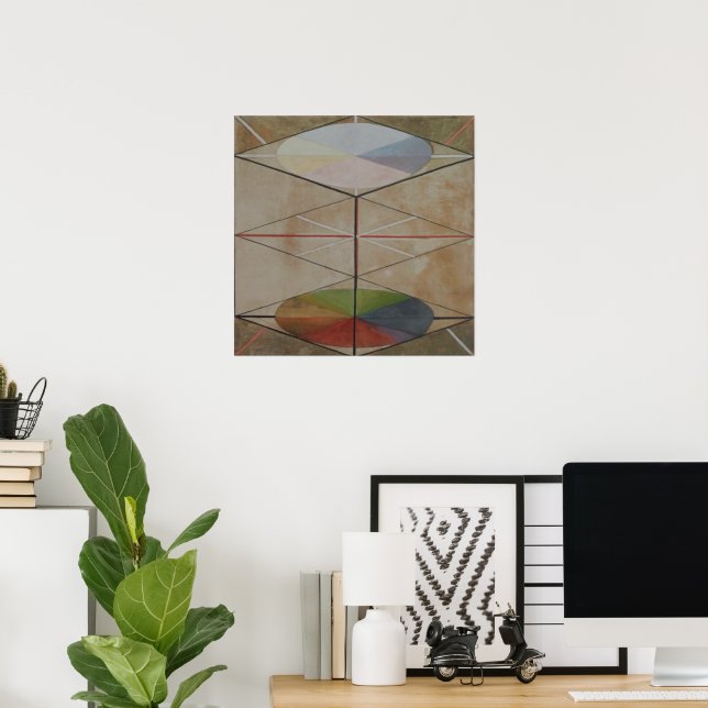 Hilma Af Klint, The Swan No.23, Abstract Art Poster (Home Office)