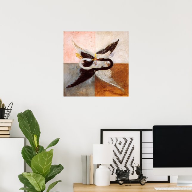 Hilma Af Klint, The Swan No.24, Abstract Art Poster (Home Office)