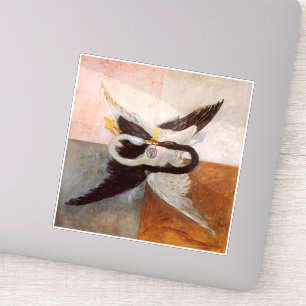 Hilma Af Klint, The Swan No.24, Abstract Art Sticker