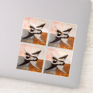 Hilma Af Klint, The Swan No.24, Abstract Art Sticker