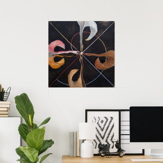 Hilma Af Klint, The Swan No.7, Abstract Art Poster (Home Office)