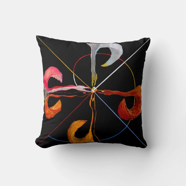 Hilma af Klint - The Swan No. 7 Throw Pillow (Front)