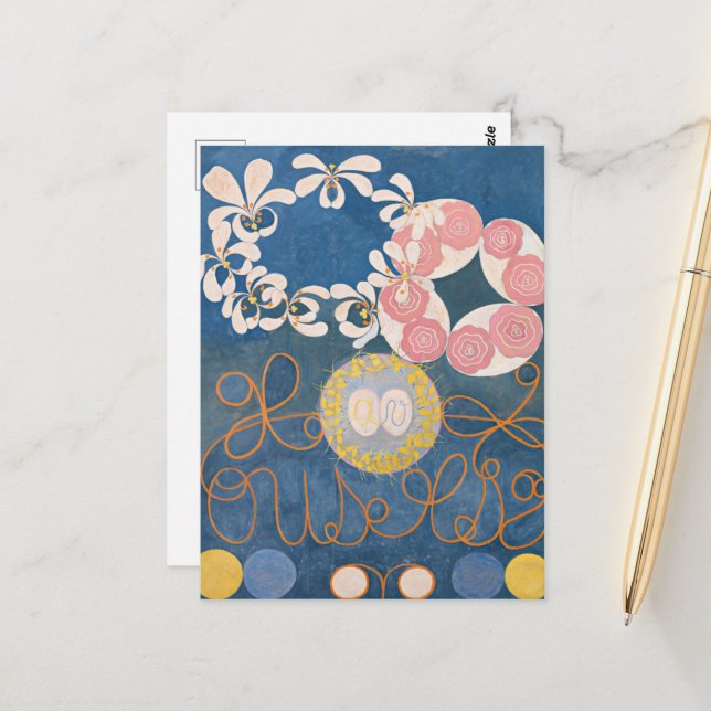 Hilma Af Klint, The Ten Largest No1, Abstract Art Postcard (Front/Back In Situ)