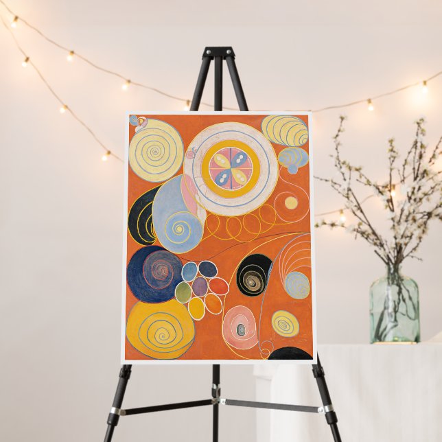 Hilma Af Klint, The Ten Largest No3, Abstract Art Foam Board (In Situ (Stand))