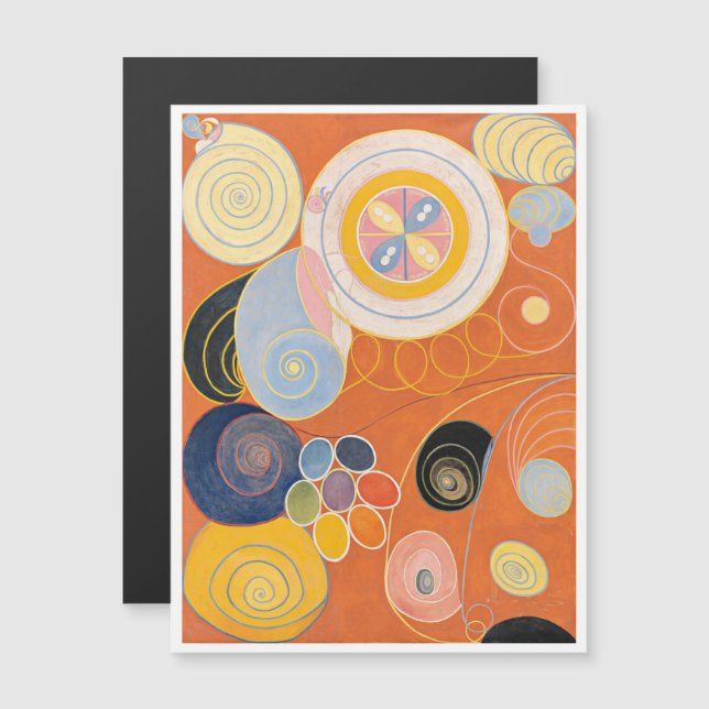 Hilma Af Klint, The Ten Largest No3, Abstract Art Magnetic Invitation (Front/Back)