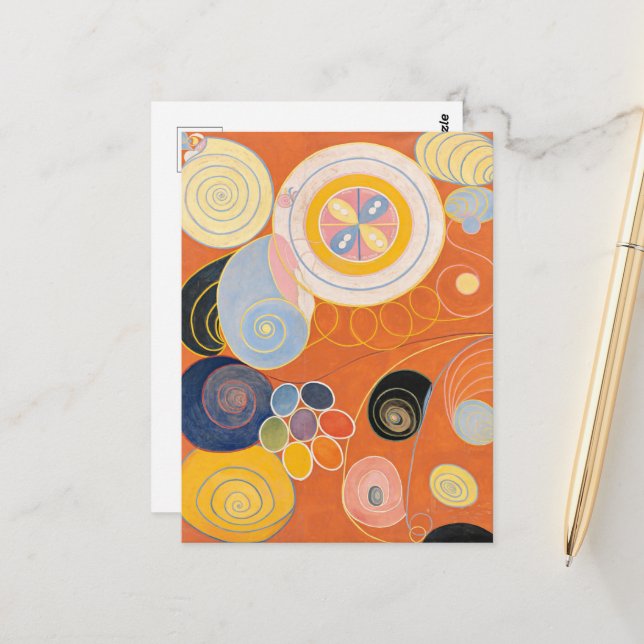 Hilma Af Klint, The Ten Largest No3, Abstract Art Postcard (Front/Back In Situ)