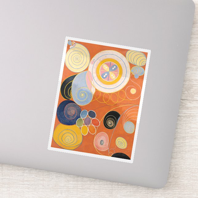 Hilma Af Klint, The Ten Largest No3, Abstract Art Sticker (Detail)