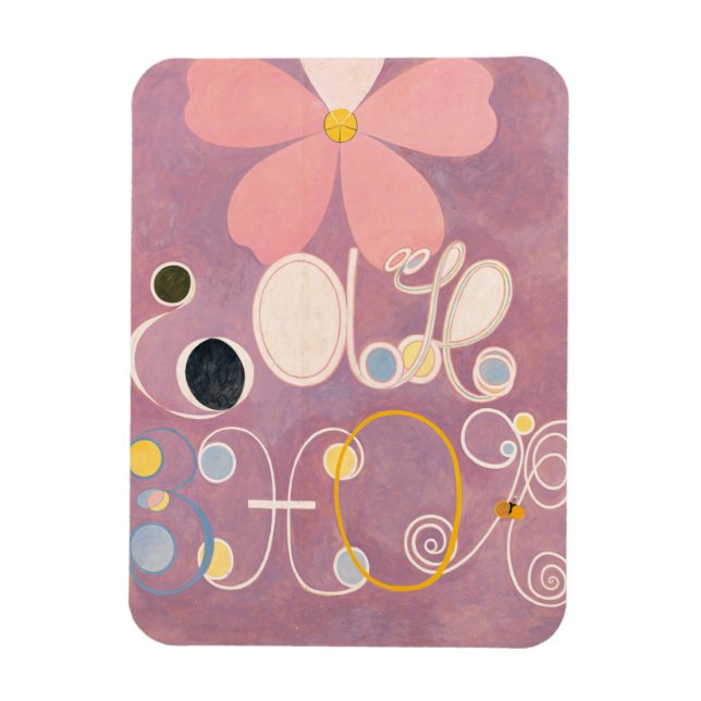 Hilma Af Klint, The Ten Largest No5, Abstract Art Magnet (Vertical)