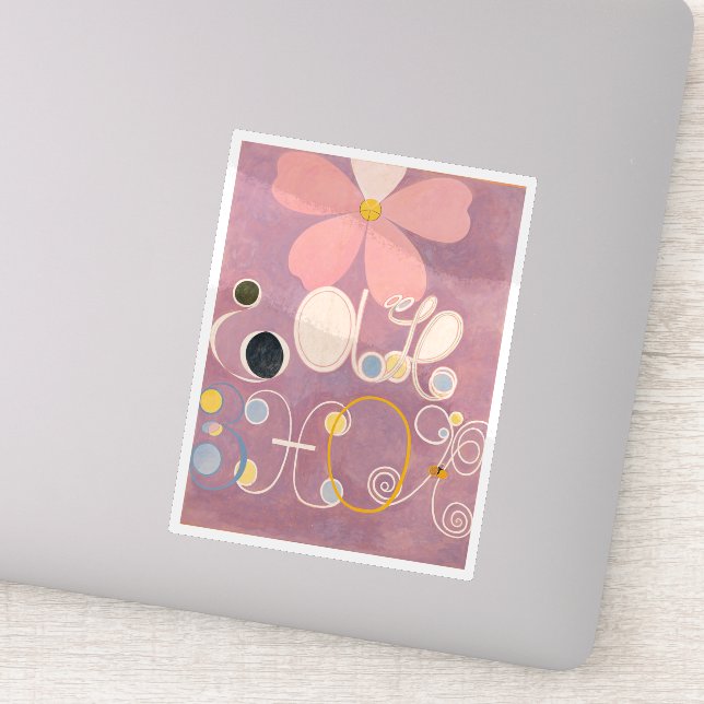 Hilma Af Klint, The Ten Largest No5, Abstract Art Sticker (Detail)