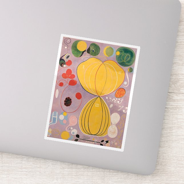 Hilma Af Klint, The Ten Largest No7, Abstract Art Sticker (Detail)