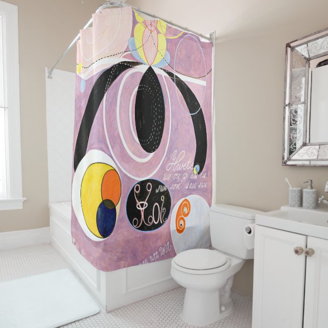 Hilma af Klint - The Ten Largest, No. 06 Shower Curtain (In Situ)