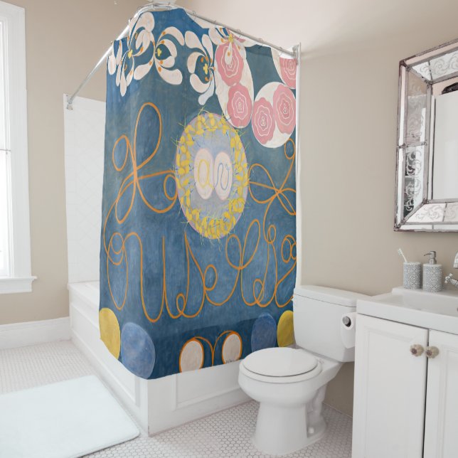 Hilma af Klint - The Ten Largest, No. 1 Shower Curtain (In Situ)