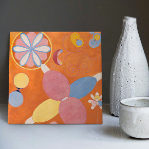 Hilma Af Klint The Ten Largest No. 4 Abstract Ceramic Tile