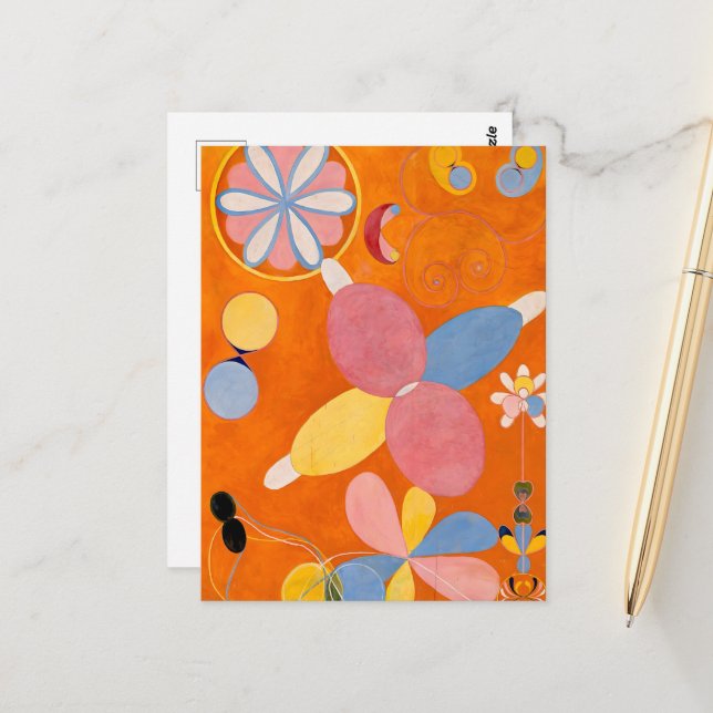 Hilma af Klint - The Ten Largest, No.4,Youth Postcard (Front/Back In Situ)