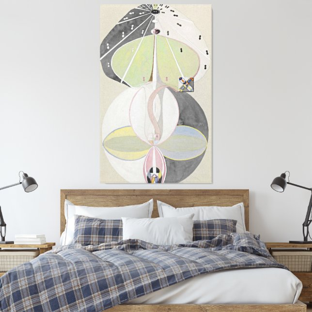 Hilma af Klint - Tree of Knowledge  Canvas Print (Insitu(Bedroom))