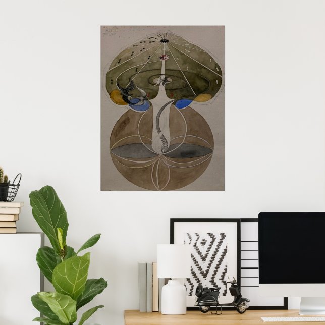 Hilma Af Klint, Tree Of Knowledge No2 Abstract Art Poster (Home Office)