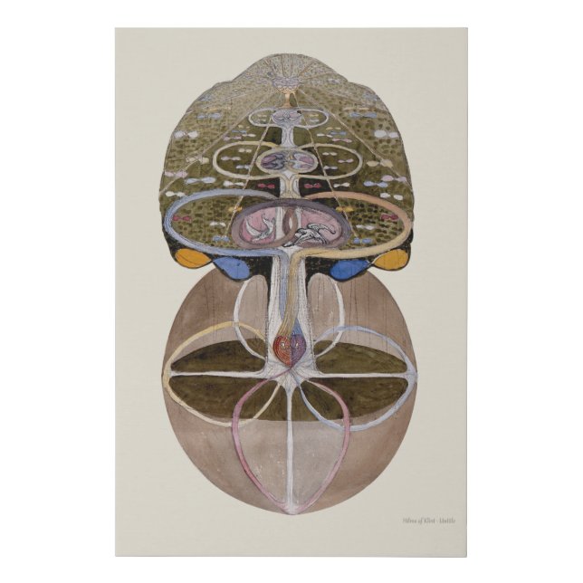 Hilma af Klint - Tree of Knowledge, No. 1 Faux Canvas Print (Front)