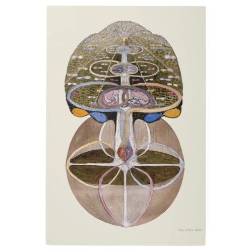 Hilma af Klint _ Tree of Knowledge No 1 Metal Print