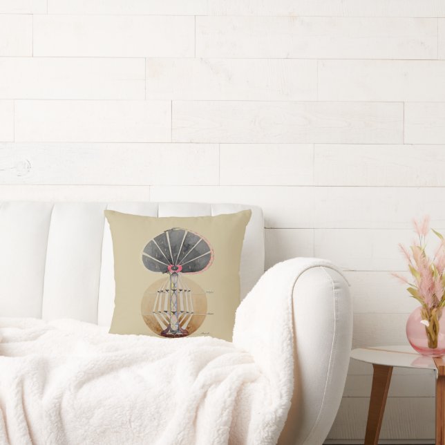 Hilma af Klint - Tree of Knowledge, No. 3 Throw Pillow (Couch)