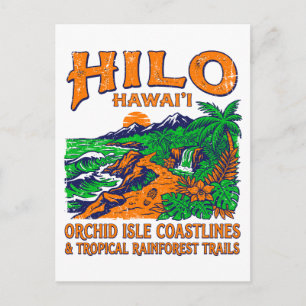 Hilo Hawaii Orchid Isle Tropical Rainforest Trails Postcard