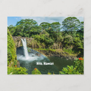 Hilo, Hawaii Tropical Rainbow Falls Waterfall Postcard