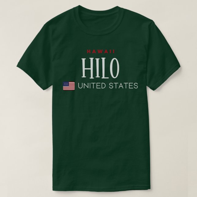 Hilo Hawaii United States TShirt 1 (Design Front)