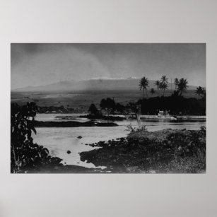 Hilo, Hawaii - View of the City Photograph Poster