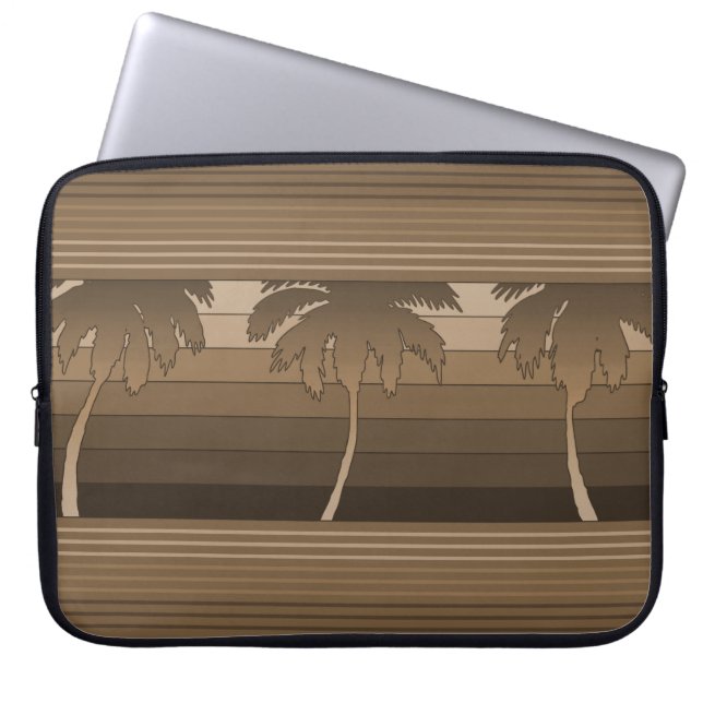Hilo Hawaiian Palms Neoprene Wetsuit Laptop Sleeve (Front)