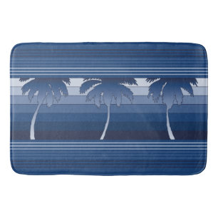Hilo Hawaiian Palms Striped Bathroom Mat