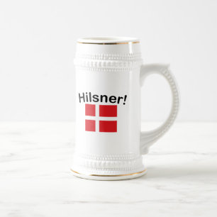 Hilsner! (Greetings!) Beer Stein