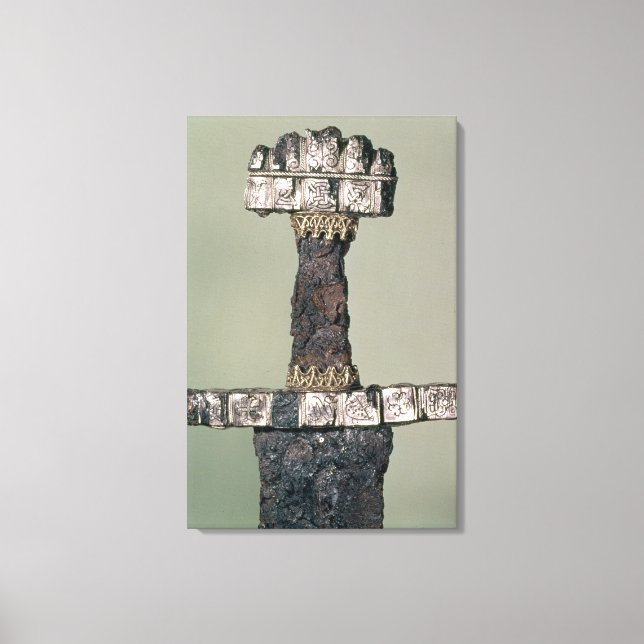 Hilt of a Viking sword found at Hedeby, Denmark, 9 Canvas Print (Front)