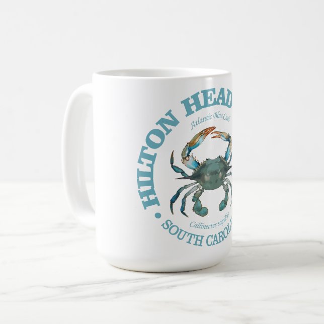 Hilton Head (blue crab) Coffee Mug (Front Left)