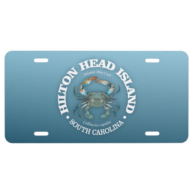 Hilton Head (blue crab) License Plate (Front)