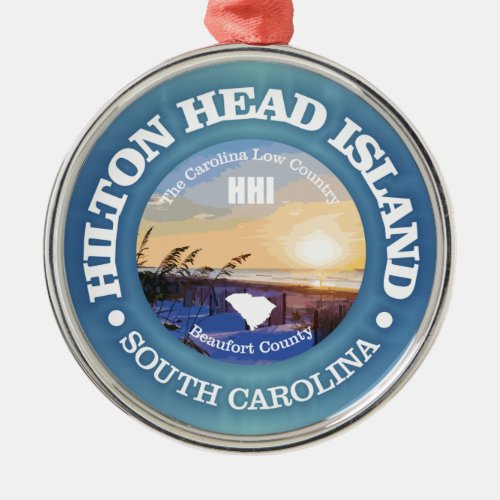 Hilton Head C Metal Ornament