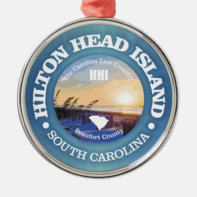 Hilton Head (C) Metal Ornament (Front)