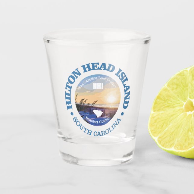 Hilton Head (C) Shot Glass (Front)