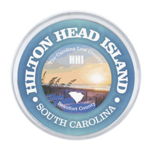 Hilton Head (C) Silver Finish Lapel Pin