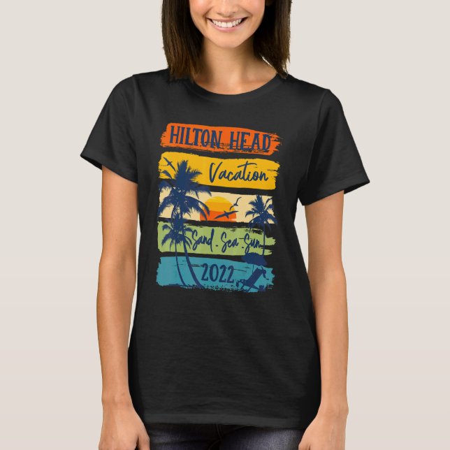 Hilton Head Carolina Vacation 2022 Matching Family T-Shirt (Front)