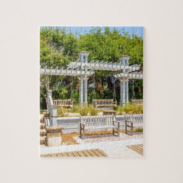 hilton head georgia beach and ocean "south beach" jigsaw puzzle (Vertical)