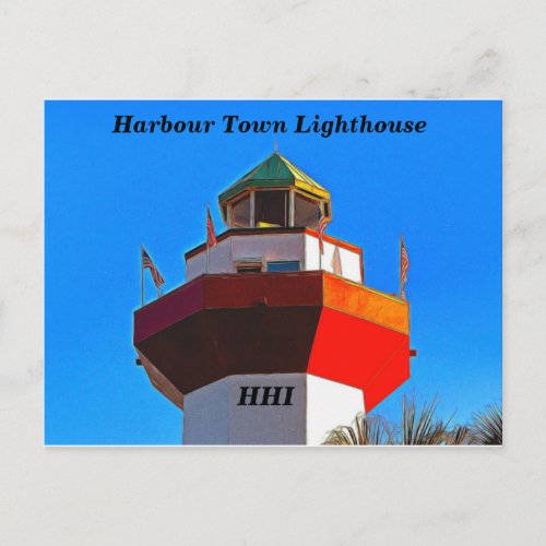 Hilton Head Harbour Town Lighthouse Postcard