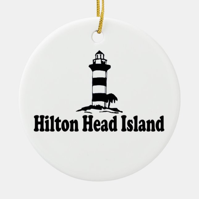 Hilton Head Island. Ceramic Ornament (Front)